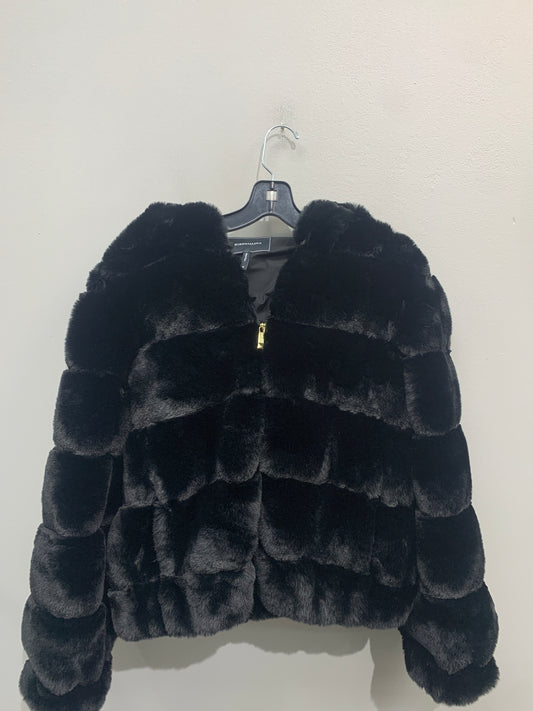 Coat Faux Fur & Sherpa By Bcbgmaxazria  Size: M